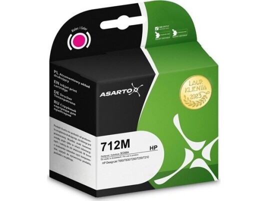 Asarto Blekk Asarto Blekk For Hp 712C | 3Ed68a | 29Ml | Magenta