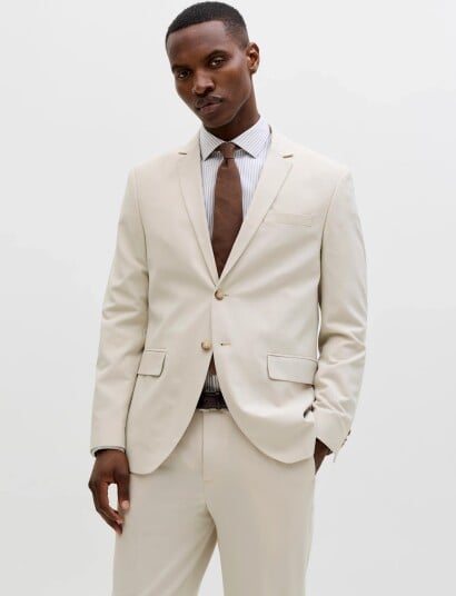 Jack & Jones Jprblamartin Blazer Co01   Cream   54