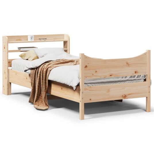 Sengeramme med hodegavl 90x190 cm heltre furu 3307065
