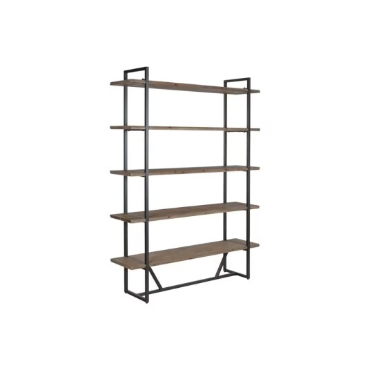 Bokhylla Svart Metall Gran 148 x 36,5 x 200 cm