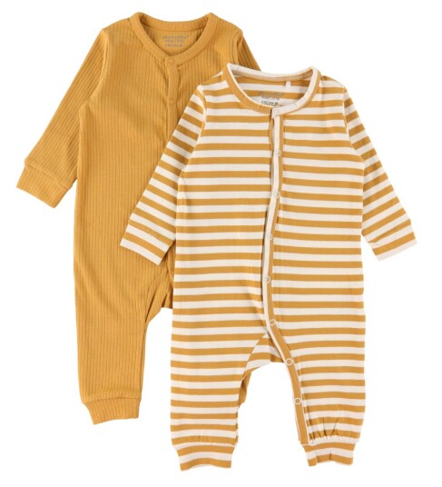 Minymo Jumpsuit 2 pack Amber Gold Minymo 74 Jumpsuit Gul