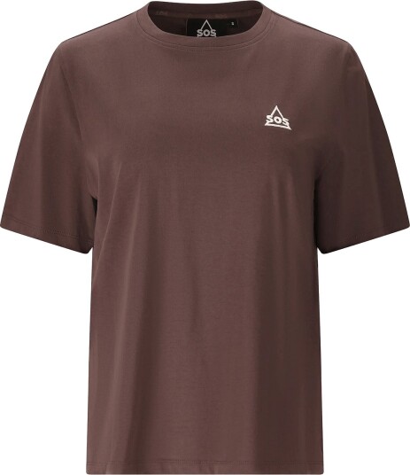 SOS Sera W Ss T Shirt Brown M SOS Sera W Ss T Shirt Brown M