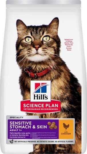Hill'S Science Plan Sensitive Stomach & Skin Adult 1+ Kylling 2 X 7 kg