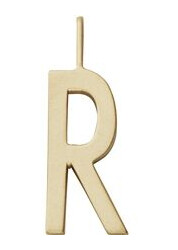 Design Letters Archetype Charm 16 mm Gold A-Z R