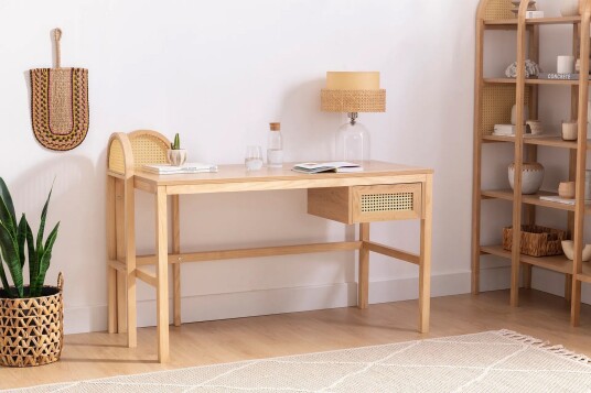 Skrivebord Makwana 130 cm Naturell
