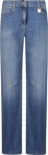Elisabetta Franchi Dame Jeans Blå W29,