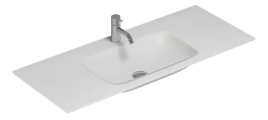 Dansani Calidris Form Møbelservant 100,2x40,5 cm, Hvit Matt