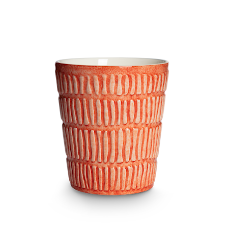 Stripes Kopp 30 cl 10 x 8 cm Oransje