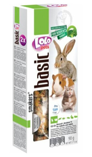 Lolo Pets Lolo Pets Frøstenger Gnager/Kanin Brokkoli 90G