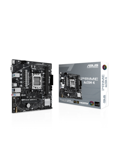 ASUS PRIME A620A Micro ATX Hovedkort med DDR5 og AM5 Socket