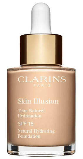 Clarins Skin Illusion 30 ml Fuktighetsgivende Foundation med SPF 15 i Farge 105 Nude