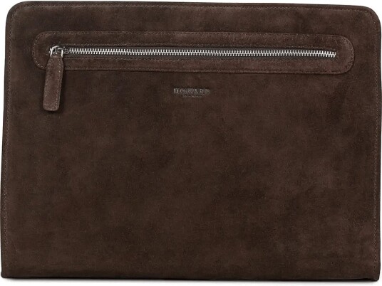 Howard London Sleeve Kieran Suede   DARK BROWN   One Size