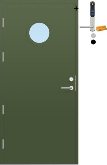 Ytterdør Bygg1 Fjell 10 Klarglass med Yale Doorman Classic Home Ytterdør Bygg1 Fjell 10 Klarglass med Yale Doorman Classic Home