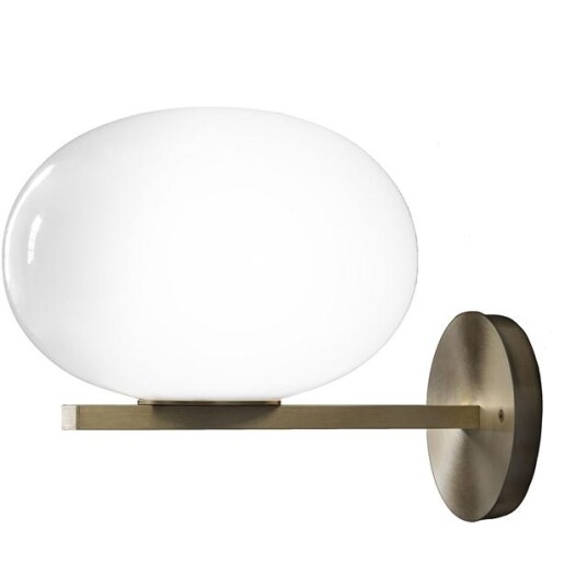 Oluce Alba 176 Vegglampe Messing