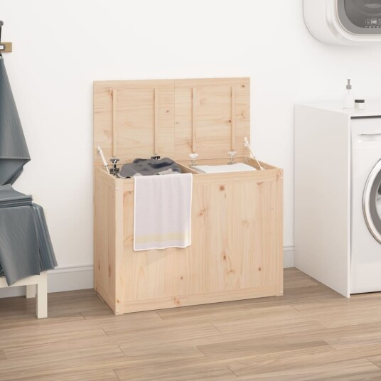Skittentøyskurv 88,5x44x66 cm heltre furu Skittentøyskurv 88,5x44x66 cm heltre furu