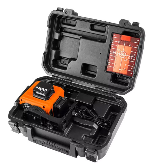 Neo 75 104 3D Selvnivellerende Laser Rød Linje 15 m Rekkevidde