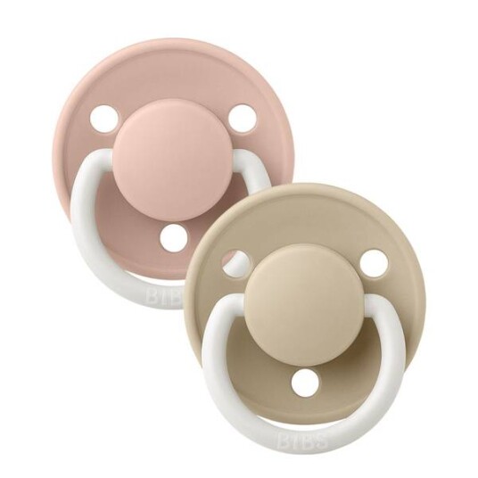 Bibs 2 Pack De Lux Night Latex Smokker Blush/vanilla