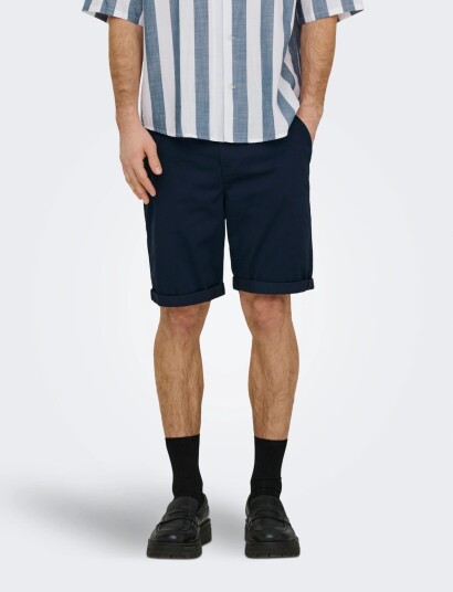 ONLY & SONS Onssaul 0573 Shorts Noos   Navy   XS