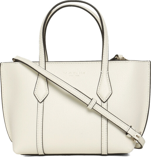Tory Burch Perry Mini Tote White ONE SIZE Tory Burch Perry Mini Tote White ONE SIZE
