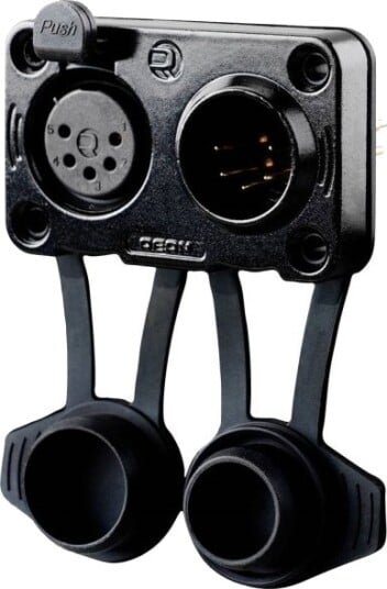 Rean Av Rrx5mf Z 012 1 Xlr Kontakt Innfelt Tilkobling 5 Polet Sort 1 Stk