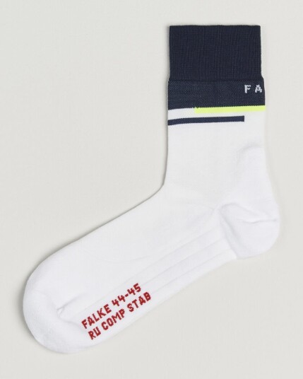 Falke Sport RU Compression Stabilizing Running Socks White