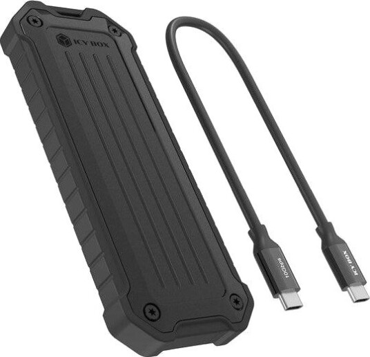 ICY BOX IB-1827MCP-C31 M.2 NVMe SSD-kabinett USB 3.2 Gen 2 10Gbps støv- og støtbestandig