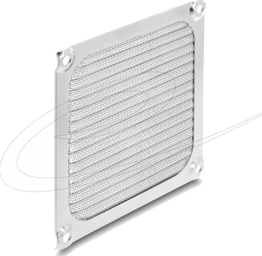 Delock Ventilasjonsgitter 92 X 92mm Aluminium Vifte Støvfilter Med Filtervev I Rustfritt Stål 67457 