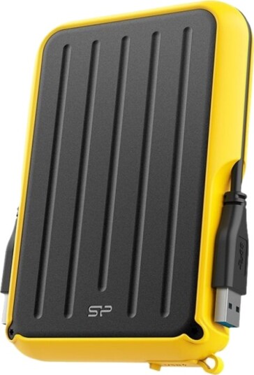 Silicon Power Armor A66 Ekstern Harddisk 5 TB USB 3.2 Svart/Gul