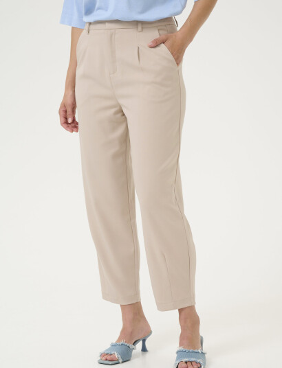Kaffe Kamerle Pants Cropped - Beige - 42 Kaffe Kamerle Pants Cropped - Beige - 42