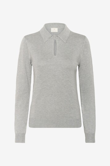 Kaffe  Pullover Kajada Polo Grå