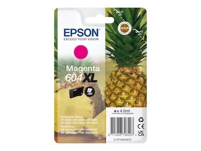 Epson 604XL Singlepack - XL - magenta - original - ink cartridge - Blekkpatron Rød Epson 604XL Singlepack - XL - magenta - original - ink cartridge - Blekkpatron Rød