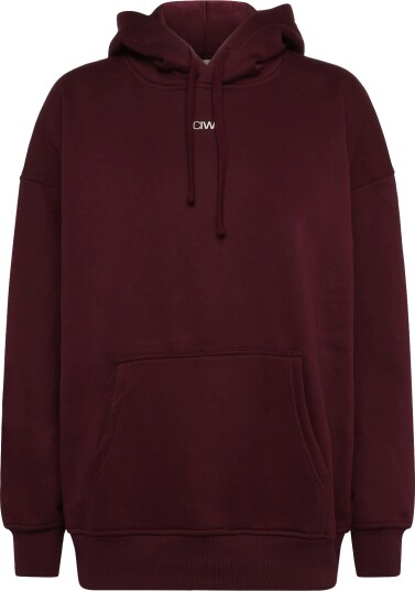 ICANIWILL Everyday Relaxed Hoodie Print W   DARK MAHOGANY   S