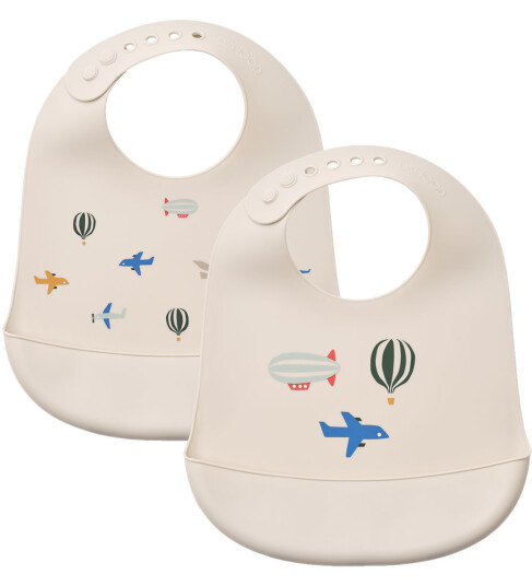LIEWOOD Tilda Silikon Smekker 2-Pack Aviator/Ecru