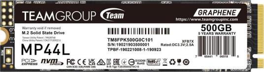Team Group MP44L 500GB M.2 PCIe 4.0 NVMe SSD