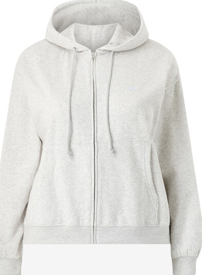 Levi's Plus   Hettegenser Pl Everyday Full Zip Hoodie   Grå