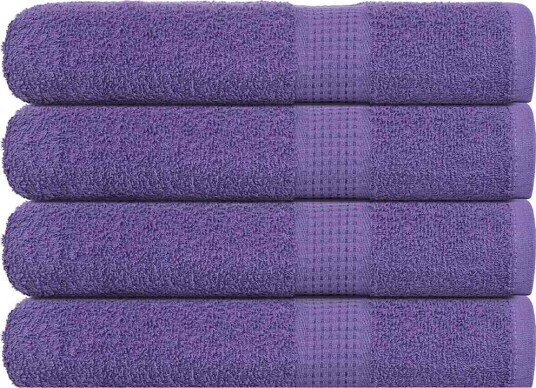 vidaXL Håndklær FROGN 4 stk lilla 100x200 cm 360 gsm vidaXL Håndklær FROGN 4 stk lilla 100x200 cm 360 gsm