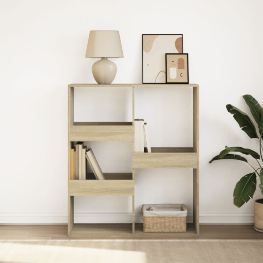  Bokhylle/romdeler sonoma eik 100x33x115 cm