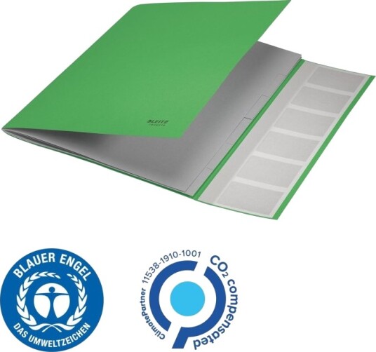 Leitz Recycle Klassifikasjonsmappe 6 Deler Bokryggbredde: 6 Mm For A4 210 X 297 Mm Med Fliker Grønn Leitz Recycle Klassifikasjonsmappe 6 Deler Bokryggbredde: 6 Mm For A4 210 X 297 Mm Med Fliker Grønn