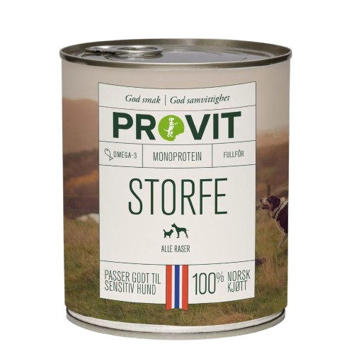 Provit Våtfôr til hund - Biff smak 12 x 800 g