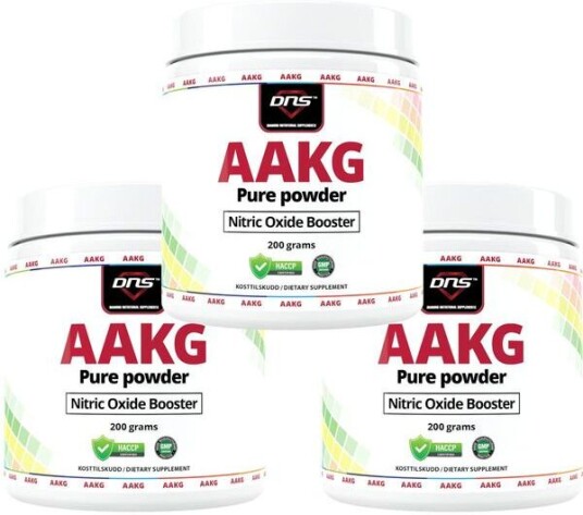 DNS 3 Pack Aakg Pure Powder 3 X 200 Gram DNS 3 Pack Aakg Pure Powder 3 X 200 Gram