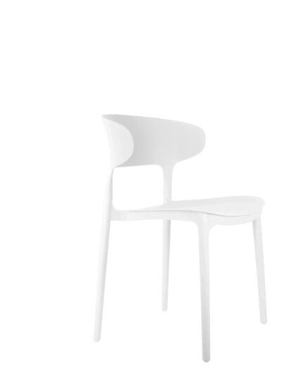 Leitmotiv Dining Chair Fain White H75CM Leitmotiv Dining Chair Fain White H75CM