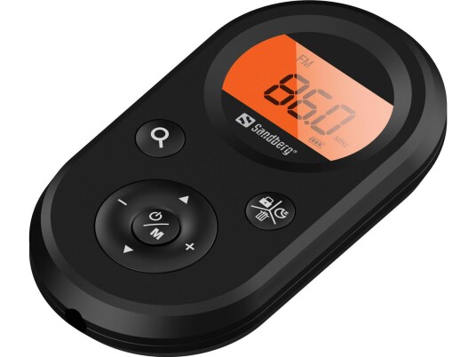 Sandberg Bærbar Pocket Radio FM/AM med Oppladbart Batteri - Svart Sandberg Bærbar Pocket Radio FM/AM med Oppladbart Batteri - Svart