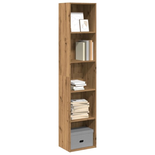 Bokhylle artisan eik 40x30x189 cm konstruert tre