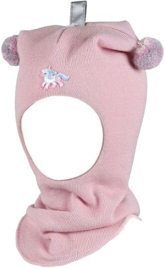 Kivat balaclava lue enhjørning og dusker soft rosa