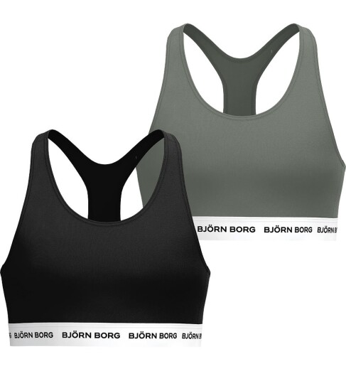 Björn Borg Cotton Stretch Logo Soft Top 2P Khaki green 158 164
