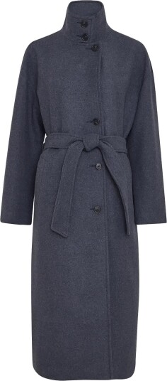 MSCH Copenhagen Mschkeola Secilia Wool Coat   Navy   M/L