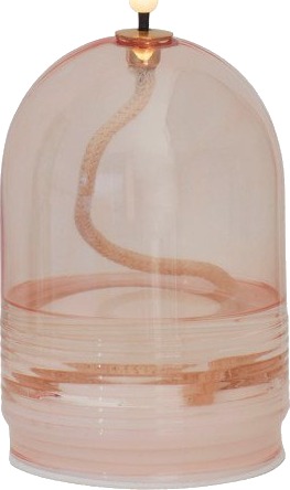 Sirius Dea oljelampe batteri rosa 11 cm