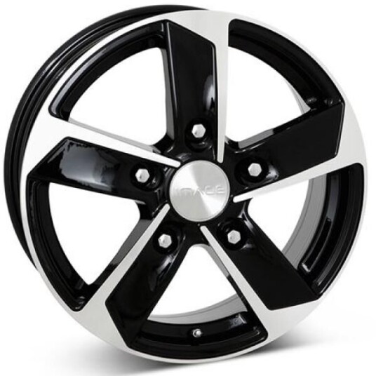 Image Strong Gloss Black Polished 6.5x17 5x130 ET62 B78.1