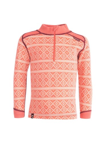 Stormberg Rauland Wool Polo Zip Kids Faded Rose / Sandshell 104