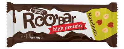 Roo bar Choko Hasselnødde Protein Ø Roobar 40g Roo bar Choko Hasselnødde Protein Ø Roobar 40g